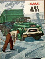 1956 Gmc 550 W Mw Series Truck Sales Brochure Folder Original 1956 Gmc 550 W Mw Series Truck Sales Brochure Folder Original