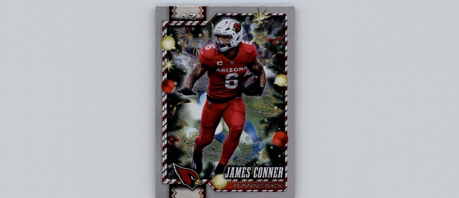 2026 Topps Holiday #2 James Conner Glitter Holiday