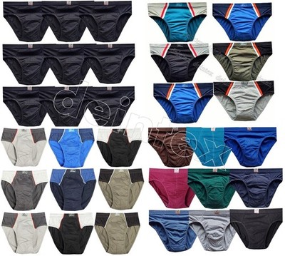 3,6,9,12-er Pack Herren Sport Slips Unterhose Männer Unterwäsche Baumwolle S-6XL