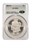 1884-CC CACG MS 63 MORGAN SILVER DOLLAR CAC