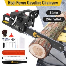 2026 18inch Petrol Chainsaw 58CC 2-Stroke Top Handle Chain Saw Garden Cutting UK