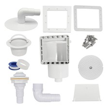 HAF ABS Pool Einbauskimmer Komplett Set Weiß für Stahlwandbecken & Aufstellpool