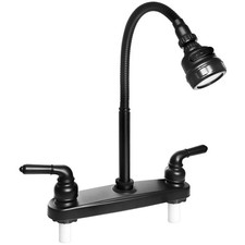 RV Kitchen Faucet,Camper RV Kitchen Sink Faucet Replacement with 2 Handles Flexi