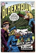 Blackhawk #133 en muy buen estado, introducción Lady Blackhawk, DC Comics 1959