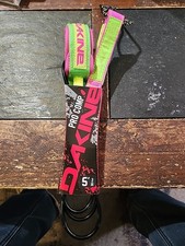 Rare Dakine PRO COMP 5' x 3/16" Surf Surfing Leash Lime Pink