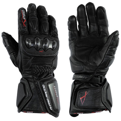 Motorrad Motorrad Racing Sport Leder Reithandschuhe Schutz Schwarz XXL