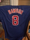 Andre Dawson Chicago Cubs Autographed Blue Jersey JSA Authenticated — photo 1