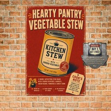 Classic Food Advertising Retro Tin Metal Sign Kitchen Wall Art