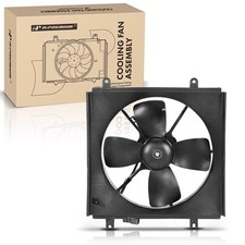 A-Premium Left Engine Radiator Cooling Fan Assembly Compatible with Select Honda