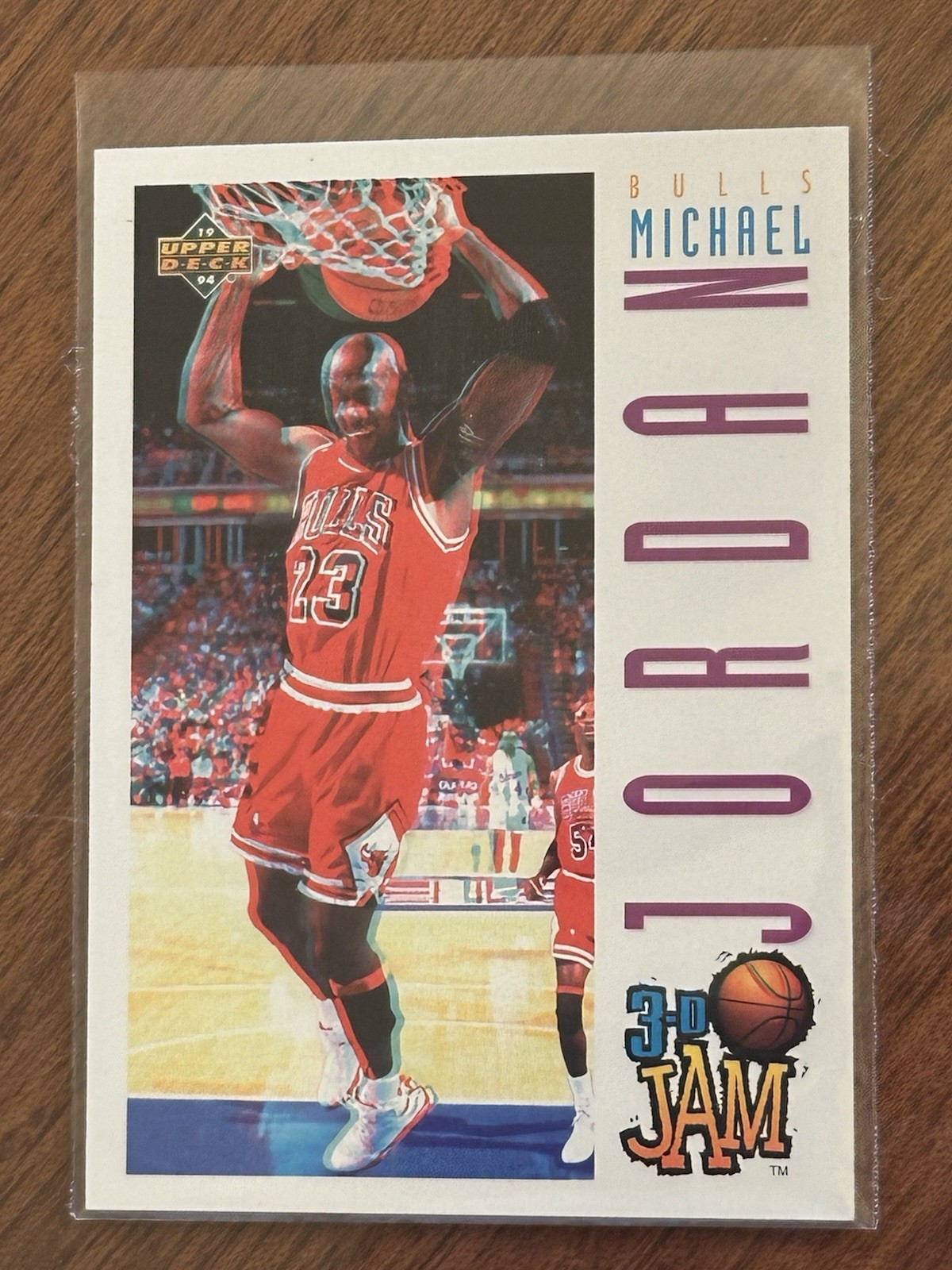 1993-94 Upper Deck Pro View 3-D Jam Michael Jordan #91 Chicago Bulls Basketball