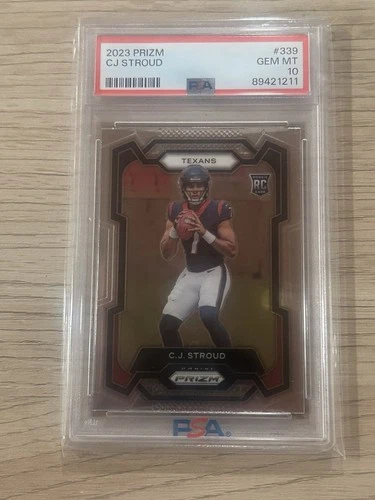 2023 Panini Prizm CJ Stroud Rookie Base #339 PSA 10