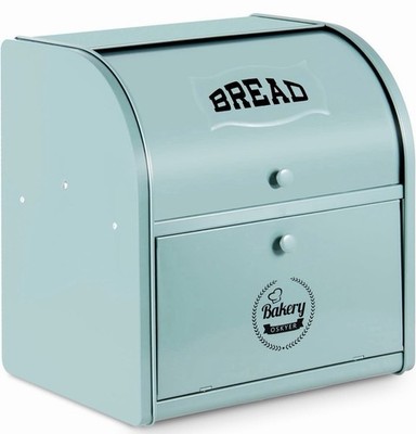 Dyersbury Brotkästen für Küche, großer Brotkasten mit Rolldeckel 30x25x33cm
