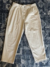 Vintage L.L. Bean Khaki Pants Original Fit High Rise Pleated Classic Preppy 18R