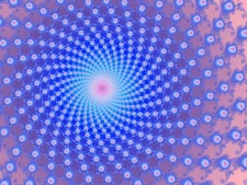 Mandelbrot Set Image Fractal Structure Pink Purple Blue Neon Spiral Poster Print