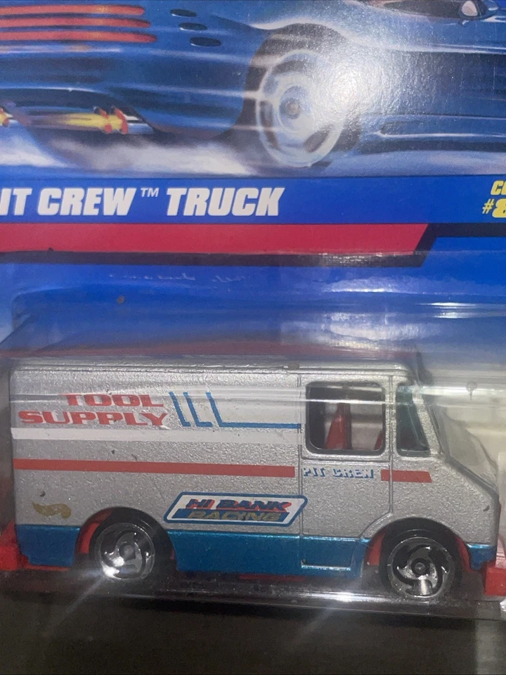 Camión de carga Hot Wheels 1998 1986 Pit Crew. Raro, ¡VHTF! Camión de herramientas #874 de colección raro Foto 3 de 4