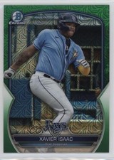 2023 Bowman Chrome Mega Box Green Mojo Refractor 69/99 Xavier Isaac 1k9t