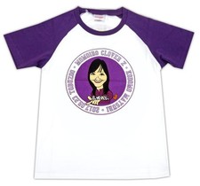Camiseta Momoiro Clover Z Reni Takagi Kids Festival 2017 púrpura blanca talla L 42 pulgadas