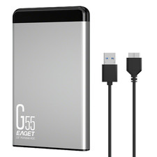 EAGET 2.5" Ultra Slim Portable HDD USB 3.0 for PC/Mac/Laptop External Hard Drive