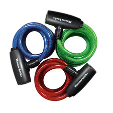 Cable Lock with Key, Assorted Colors, 3 Pack