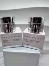 Set Of (2) Chantecaille Bio Lifting Mask + 0.17 oz / 5 ml Travel Size New in Box