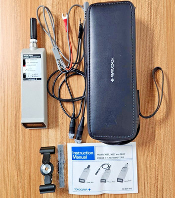Yokogawa Pocket Tachometer Model 3632 Complete Kit & Tested Excellent Condition