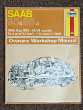 Saab 9596 V4 1966 Thru 1975 Owners Workshop Manual - Paperback