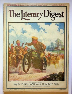 Literary Digest Magazine Vol. 55 #18 VG 1917 Low Grade