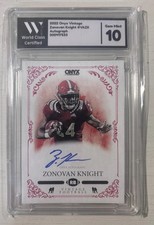 2022 Onyx Vintage - Zonovan Knight #VAZK Blue Signatures (AU, RC)