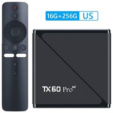 Android 24 TV Box 16GB 256GB Reproductor multimedia 14K 2.4G/5G Doble Wifi Set Top Box Andr