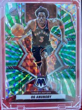 2021-22 Panini Mosaic - OG Anunoby #60 /10 Green Swirl Mosaic Prizm