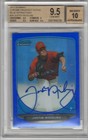 2013 Bowman Chrome Justin Nicolino Blue Refractors Auto BGS 9.5 /150