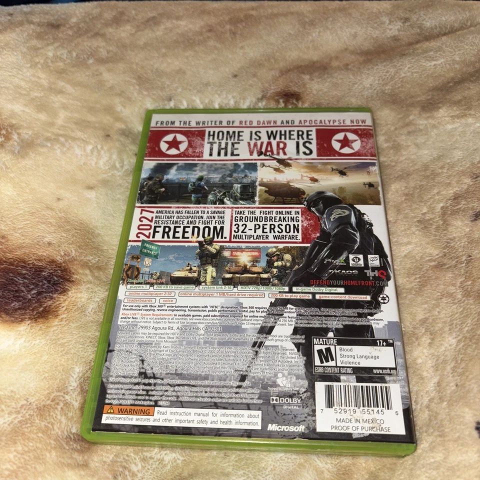 Homefront Microsoft Xbox 360 (2011) Completo con Manual CIB Foto 2 de 4