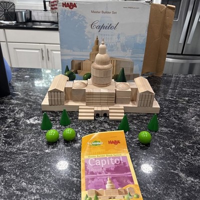 T.C. Timber HABA Master Builder Wood Block System Building Capitol Building