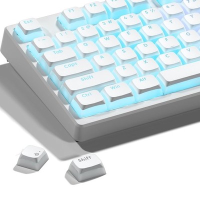 Xvx Pudding Keycaps - 117-key Xda Profile Translucent Shine Through Pbt Keyca...