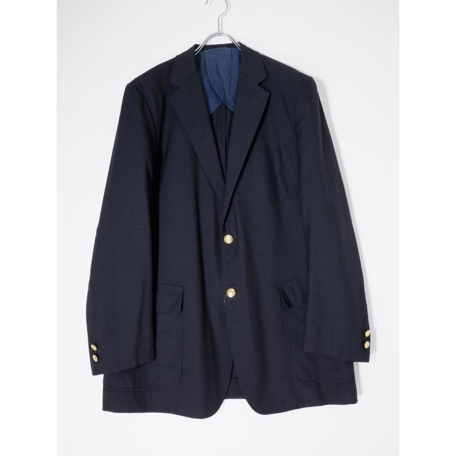 BEAMS PLUS Gold Button Wool Navy Blazer Tailored Jacket Made in Japan