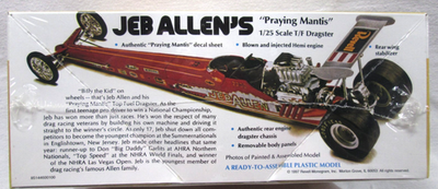 REVELL H-1446-JEB ALLEN'S PRAYING MANTIS-T/F DRAGSTER W/ DRIVER
