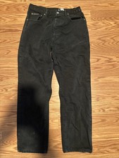 Vintage Calvin Klein Jeans Unisex 7 Black Button Fly High Rise Denim