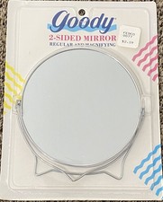 Vintage 1989 Goody Two-Sided Makeup Mirror 1X and 3X Dual Sided Magnification