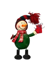 Metal Snowman Holiday Decor 