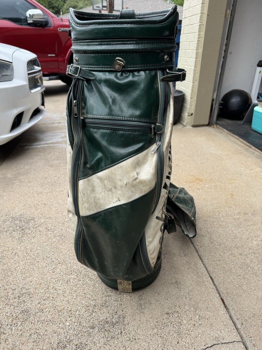 Vintage MacGregor Green/White Tour Staff Golf Bag 3-Way Dividers