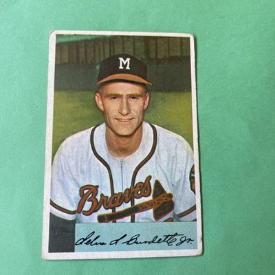 1954 Bowman Lou Burdette Milwaukee Braves #192 Vg+