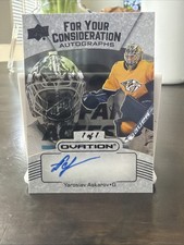 2023-24 Yaroslav Askarov Ovation For Your Consideration Black Auto 1 of 1