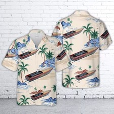 Gar Wood Miss America X U 10 Super Speed Boat Hawaiian Shirt