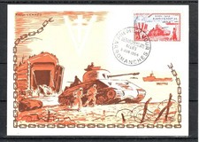 TIMBRE FRANCE FRANKREICH 1954 N°983 OBLITERE USED ARROMANCHE FDC 1ER JOUR DDAY