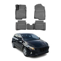Omac Gummimatten FußMatten FüR Hyundai I20 2020-2026 Tpe Automatten Schwarz 4X