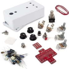 StewMac Fan Tremolo Pedal Kit, With White Enclosure