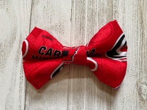 Handmade dog bow tie - Carolina Hurricanes