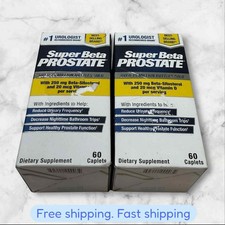 FOR 2 Vitality Super Beta Prostate 120 Caplets 2 Month Supply New Free Shipping
