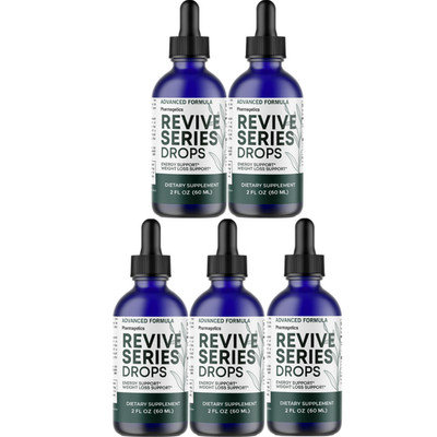 Revive Series Drops- Weight Loss Management, Energy Support Drops- 5 Pack
