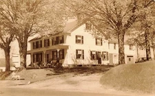 NEW HAMPSHIRE RPPC POSTCARD: VIEW OF NEWBURY, VERMONT FROM HOME IN HAVERHILL, NH